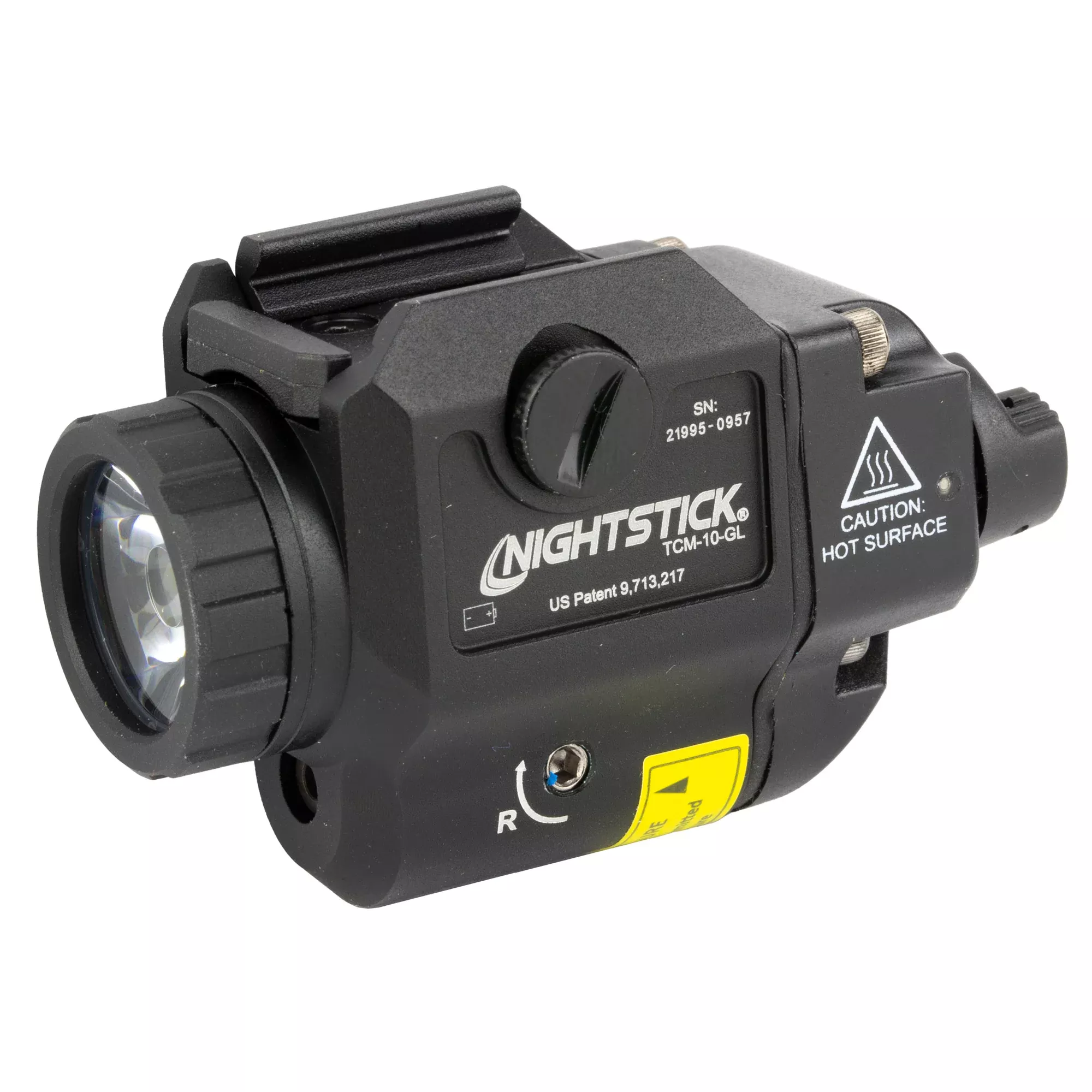 Nightstick CM-10-GL Compact Weapon Light with Green Laser – Universal Rail Mount