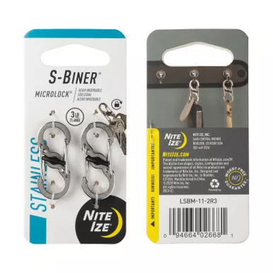 Nite Ize S-Biner MicroLock Stainless Steel