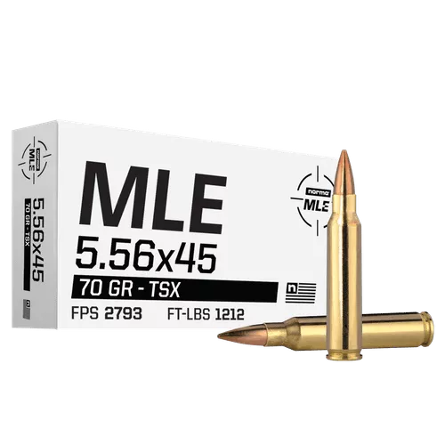 Norma MLE 70gr Barnes TSX 5.56 NATO - 20 Rd Box