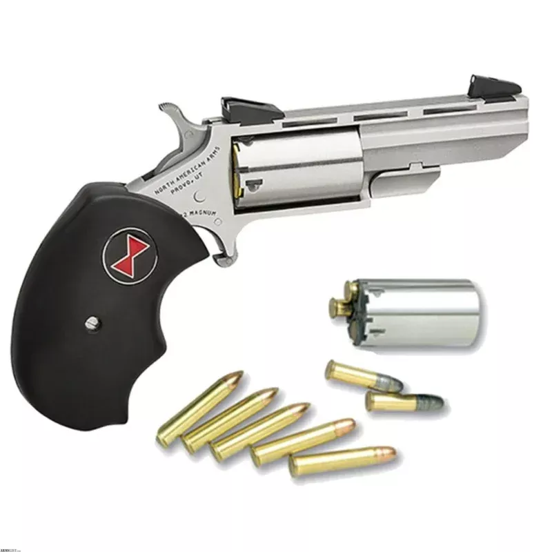 North American Arms Black Widow .22 Magnum / .22 LR 2 Inch 5 Rds NAA-BWC from ELK CO AMMO&ARMS INC near Saint Marys, Pennsylvania, USA