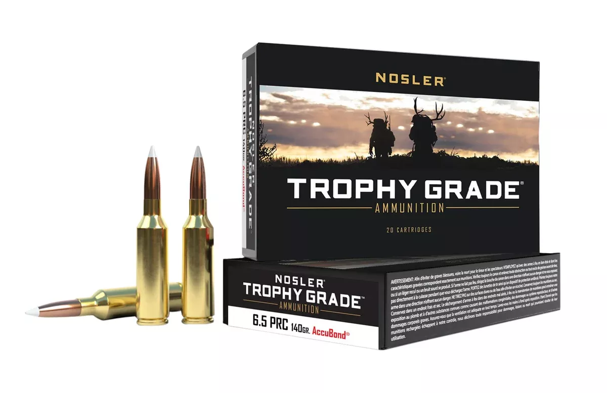 Nosler 61014 Trophy Grade6.5PRC 140gr Nosler AccuBond 20 Per Box/10 Case