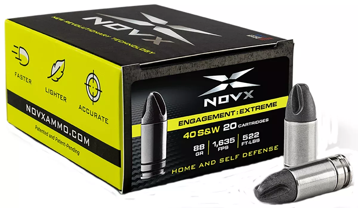 NovX 40EESS20 Engagement Extreme40 S&W 88 gr Fluted 20 Per Box/10 Cs
