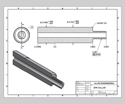 OCL - SPR Collar Raw Heat Treat