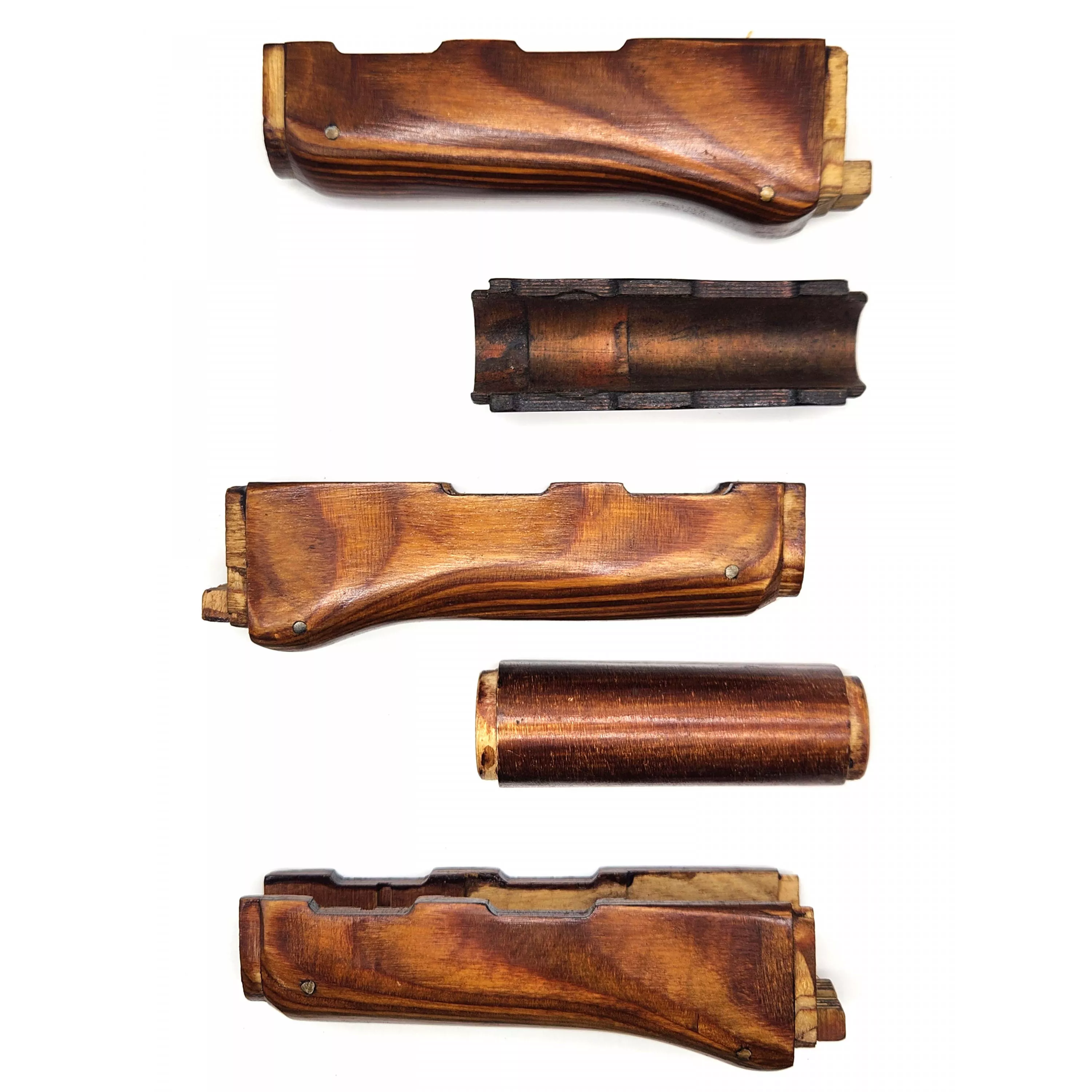 Original Russian Type 2/3 Laminated Wood AK-47 Lower Handguard Kit