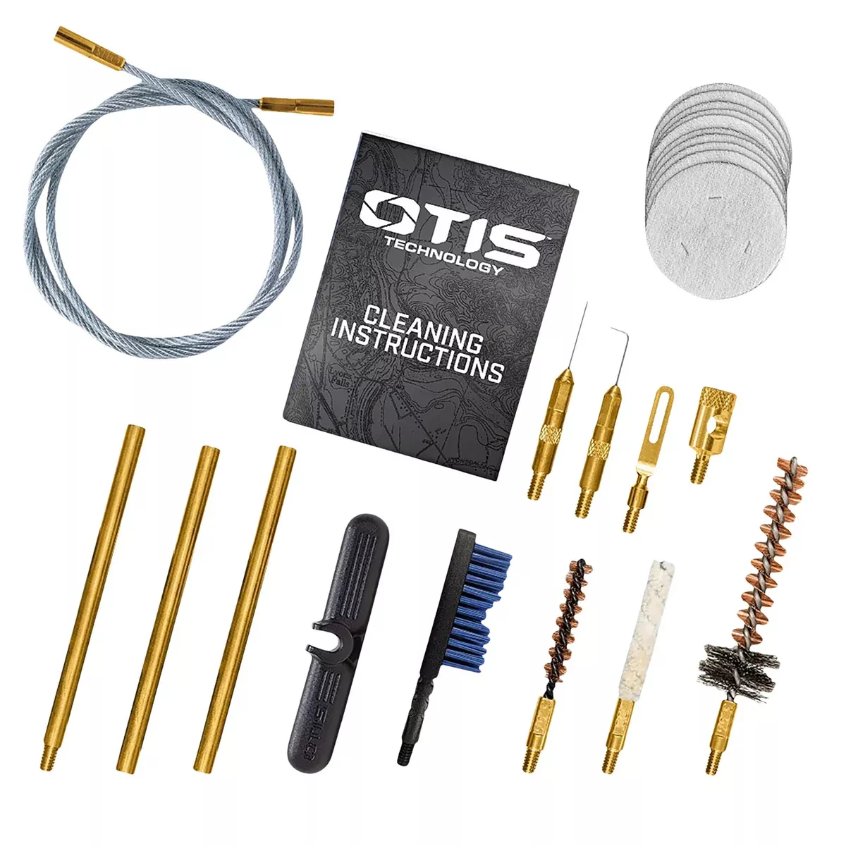 Otis FG70125 Patriot Cleaning Kit .223 Rem 5.56 Rifle/15 Pieces Yellow Plastic Box Case