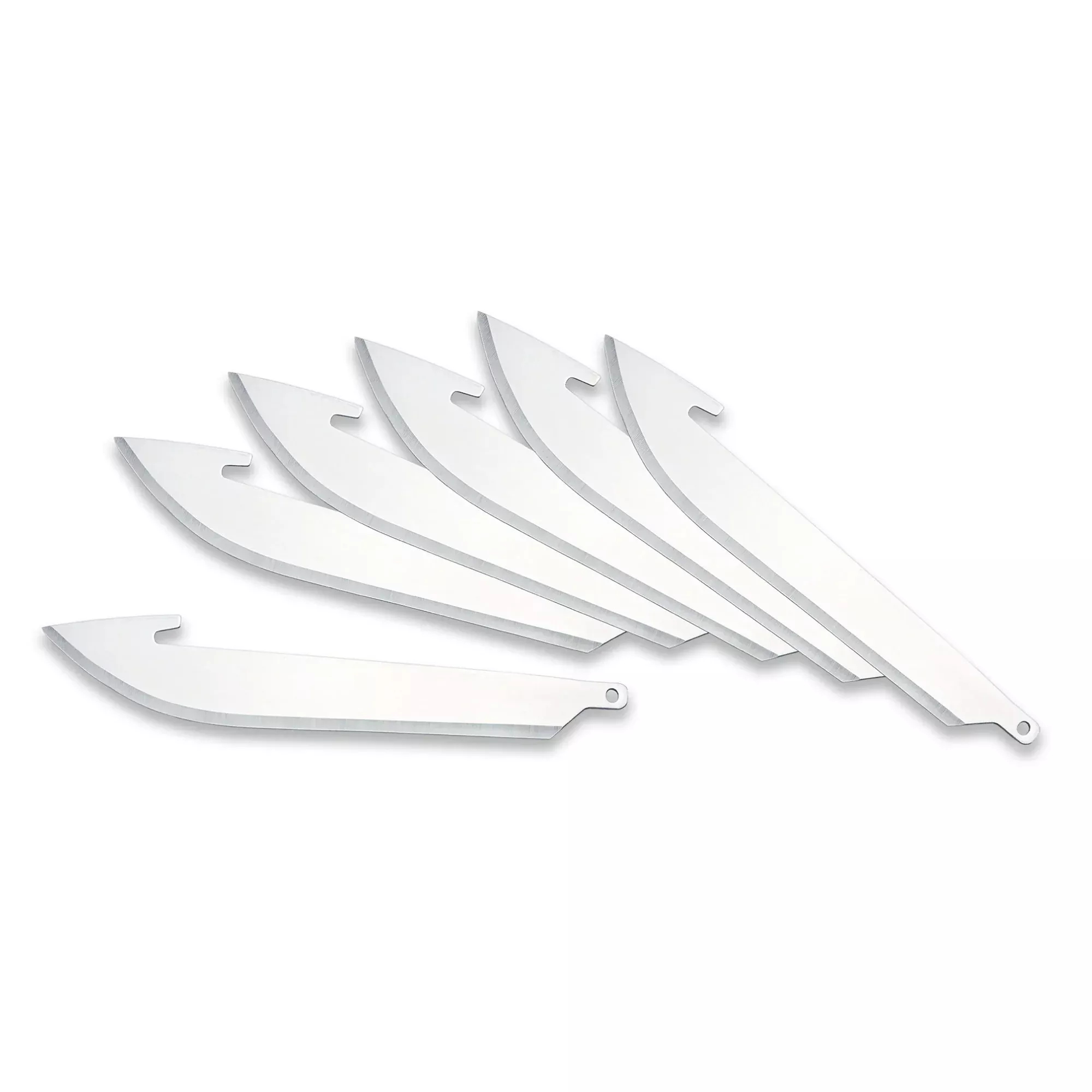 Outdoor Edge Drop-Point 3.0 Replacement Blade 6-Pack – Razor-Sharp Field Blades