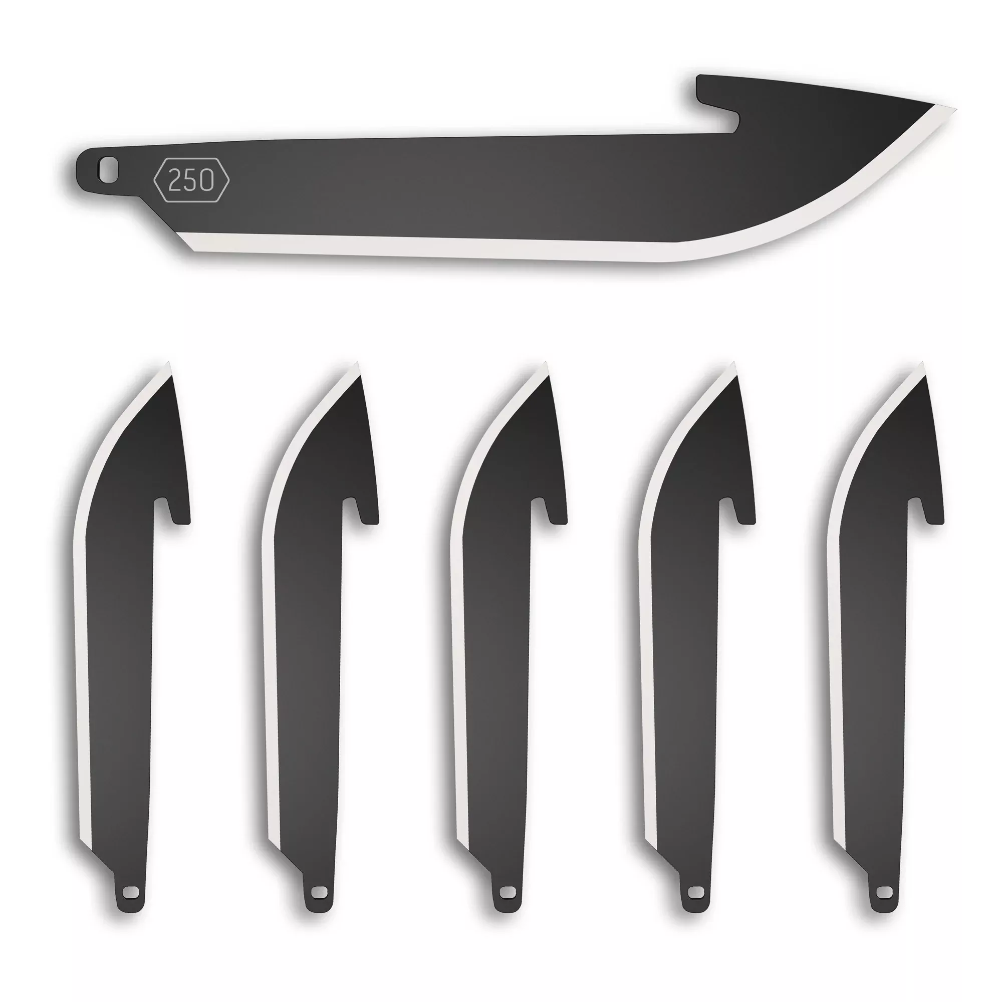 Outdoor Edge Drop-Point Replacement Blades 2.5" – 6-Pack