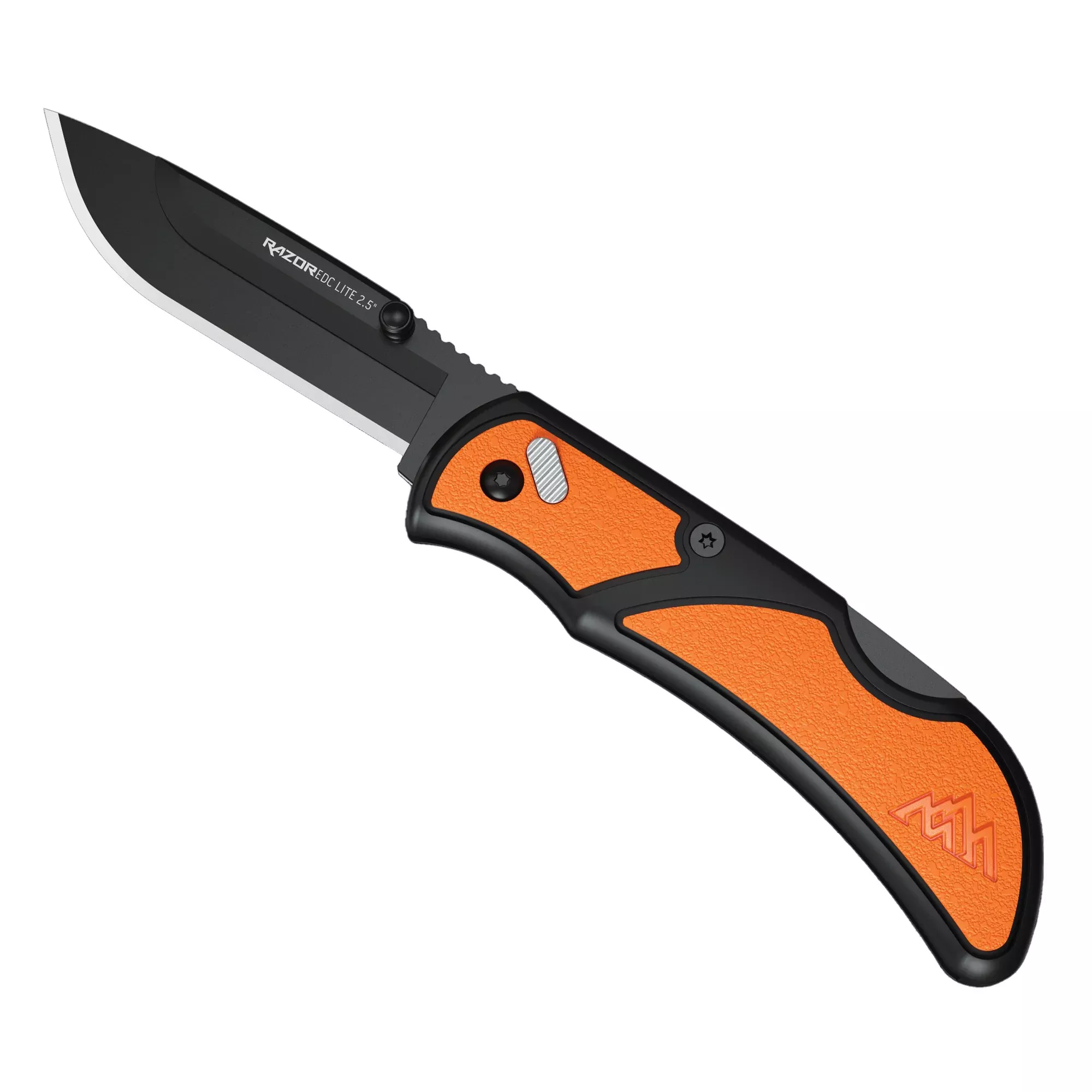 Outdoor Edge Razor-EDC LT Folding Knife – 2.5" Replaceable Blade with 2 Blades, Orange