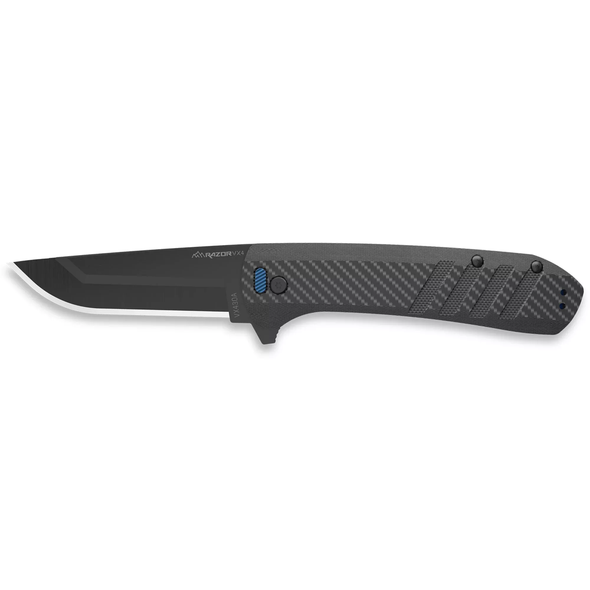 Outdoor Edge RazorVX4 Folding Knife – Carbon Fiber G10 Handle, Replaceable Blade System