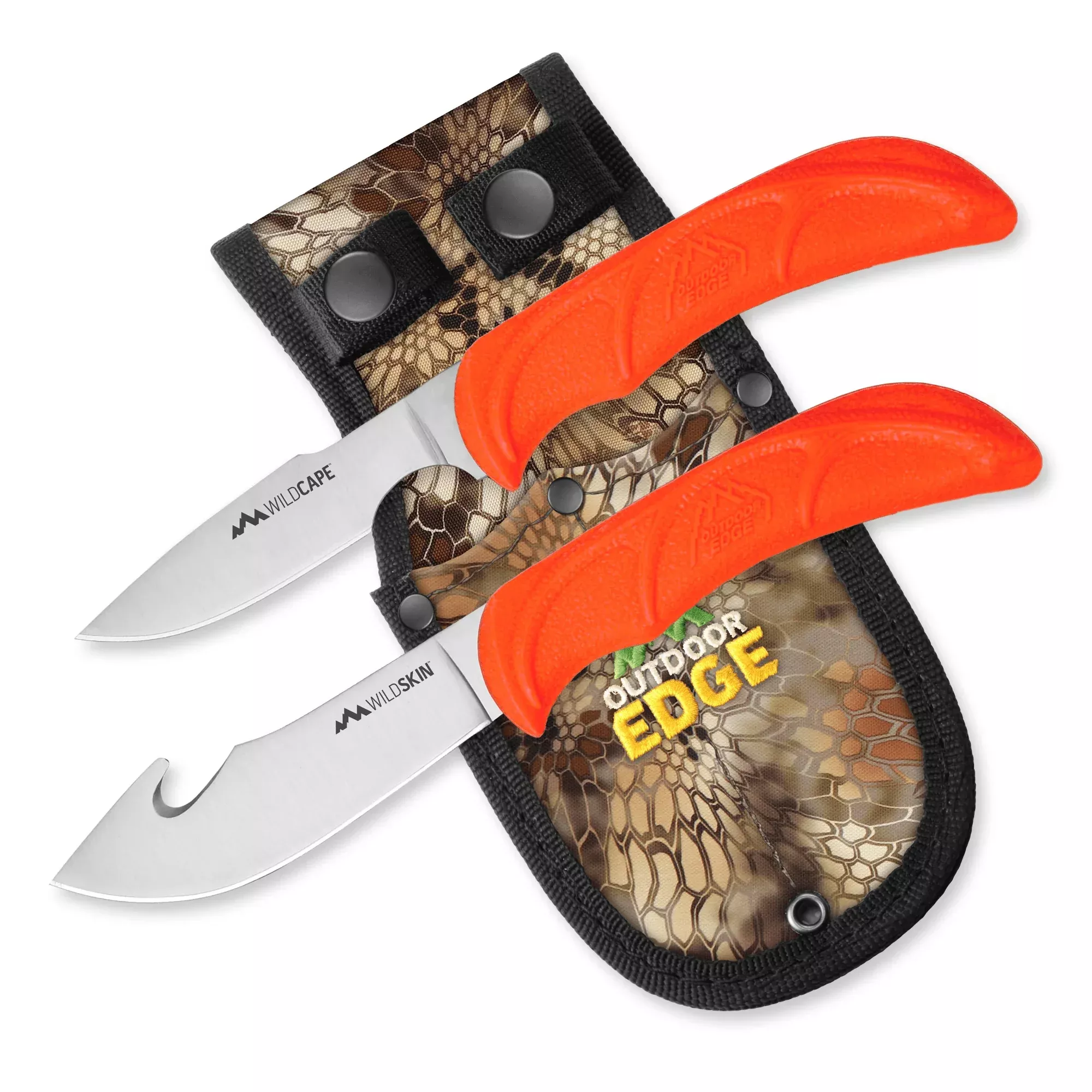 Outdoor Edge Wild-Pair Fixed Blade Knife Set – Skinner & Caper Combo
