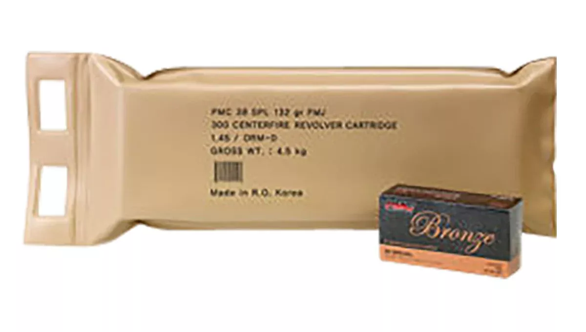 PMC 38GBP Bronze Battle Pack 38Special 132gr Full Metal Jacket 300 Per Box/3 Case