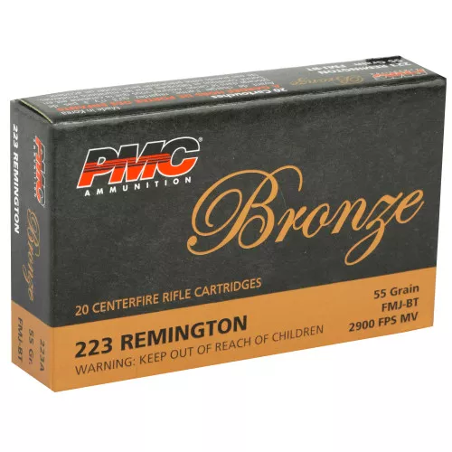 PMC Bronze - .223 REM 55 Grain FMJ - 1000 Round Case