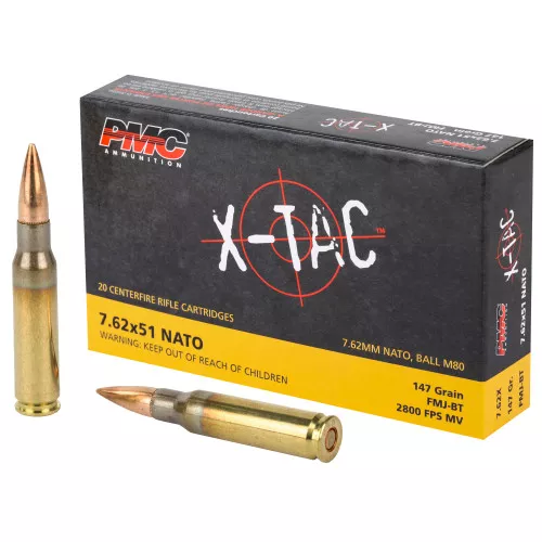 PMC X-Tac 762nato 147gr Fmj BT - 20rd Box