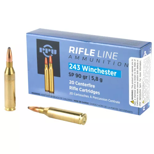 PPU 243win 90gr SP - 20rd Box