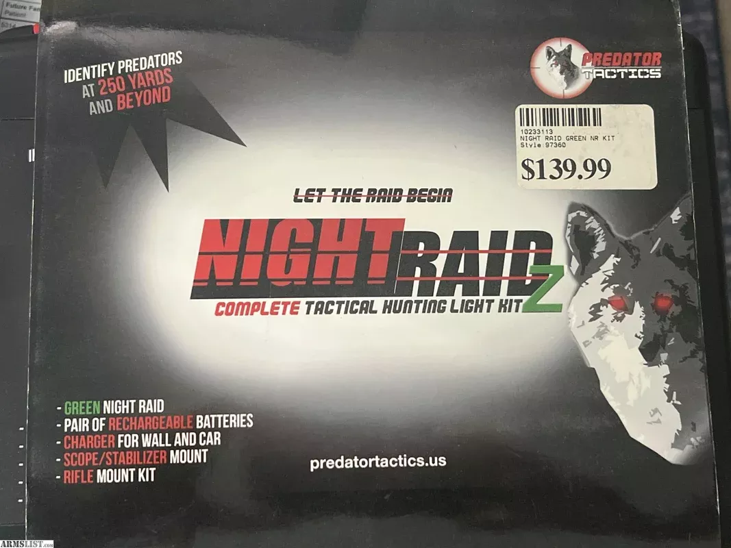 Predator tactics Nightraidz green tactical hunting light kit near Canal Winchester, Columbus, OH