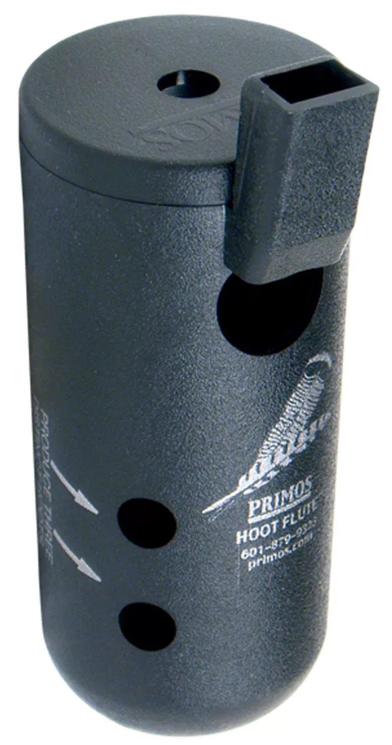 Primos 314 Hoot FluteOpen Call Owl/Turkey Sounds Attracts Turkeys Black Plastic