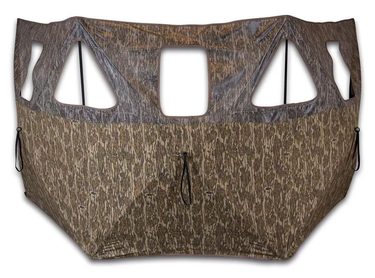 Primos 65165 Double Bull 3-Panel Stakeout Ground Mossy Oak Original BottomLand