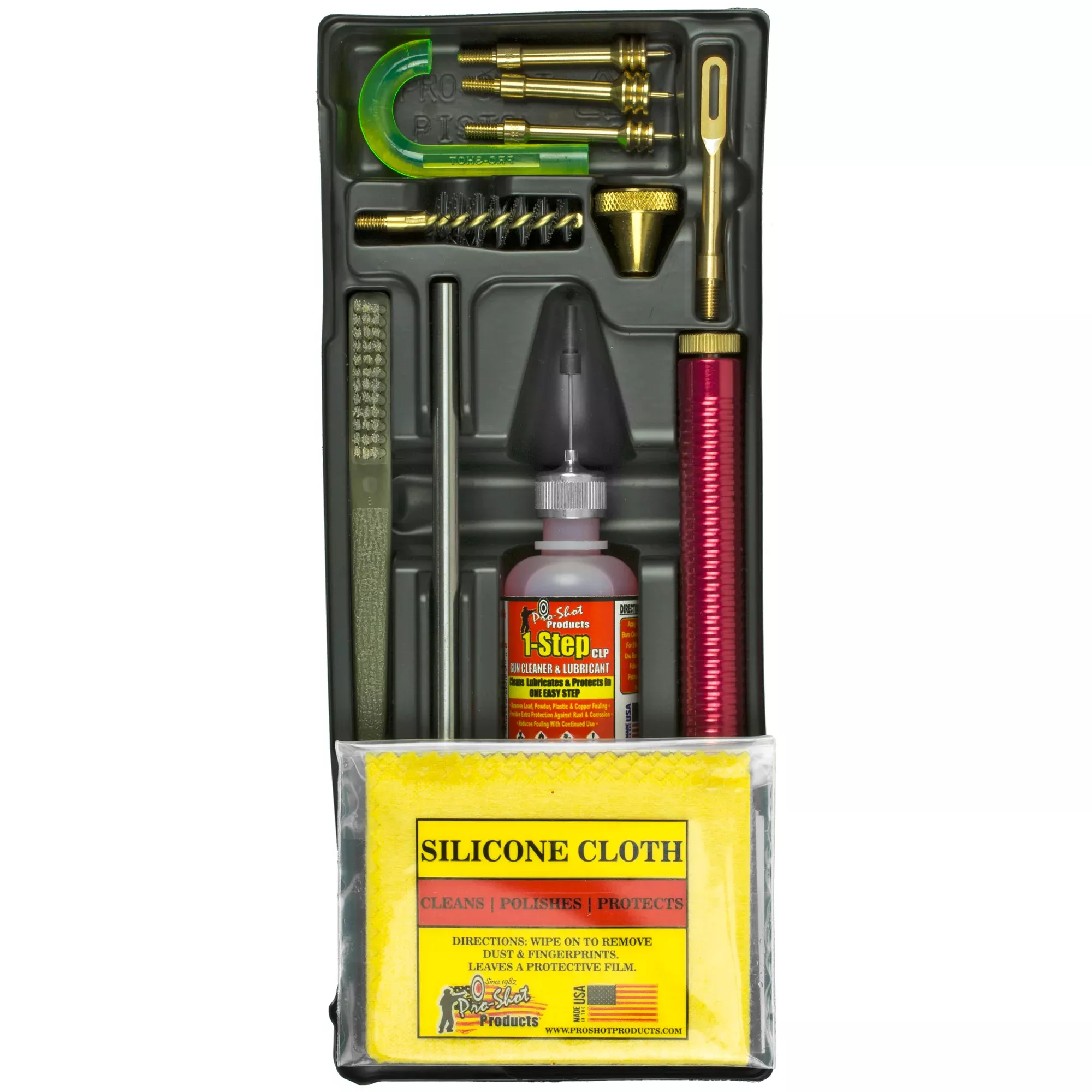 Pro-Shot Classic Box Kit .38-.45 Cal – Complete Handgun Cleaning System