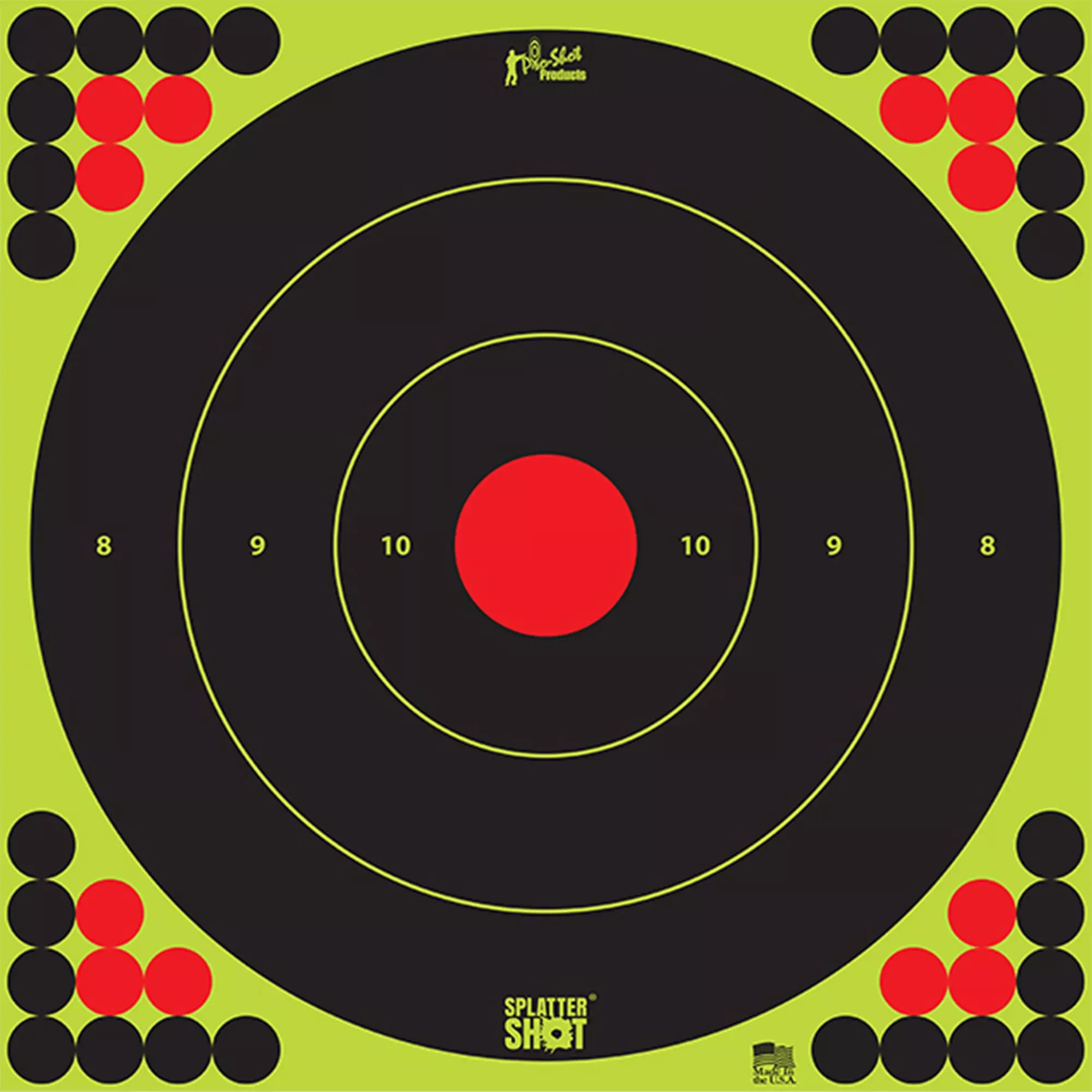 Pro-Shot Products 17" Green Bullseye Paper Target – 5 Pack