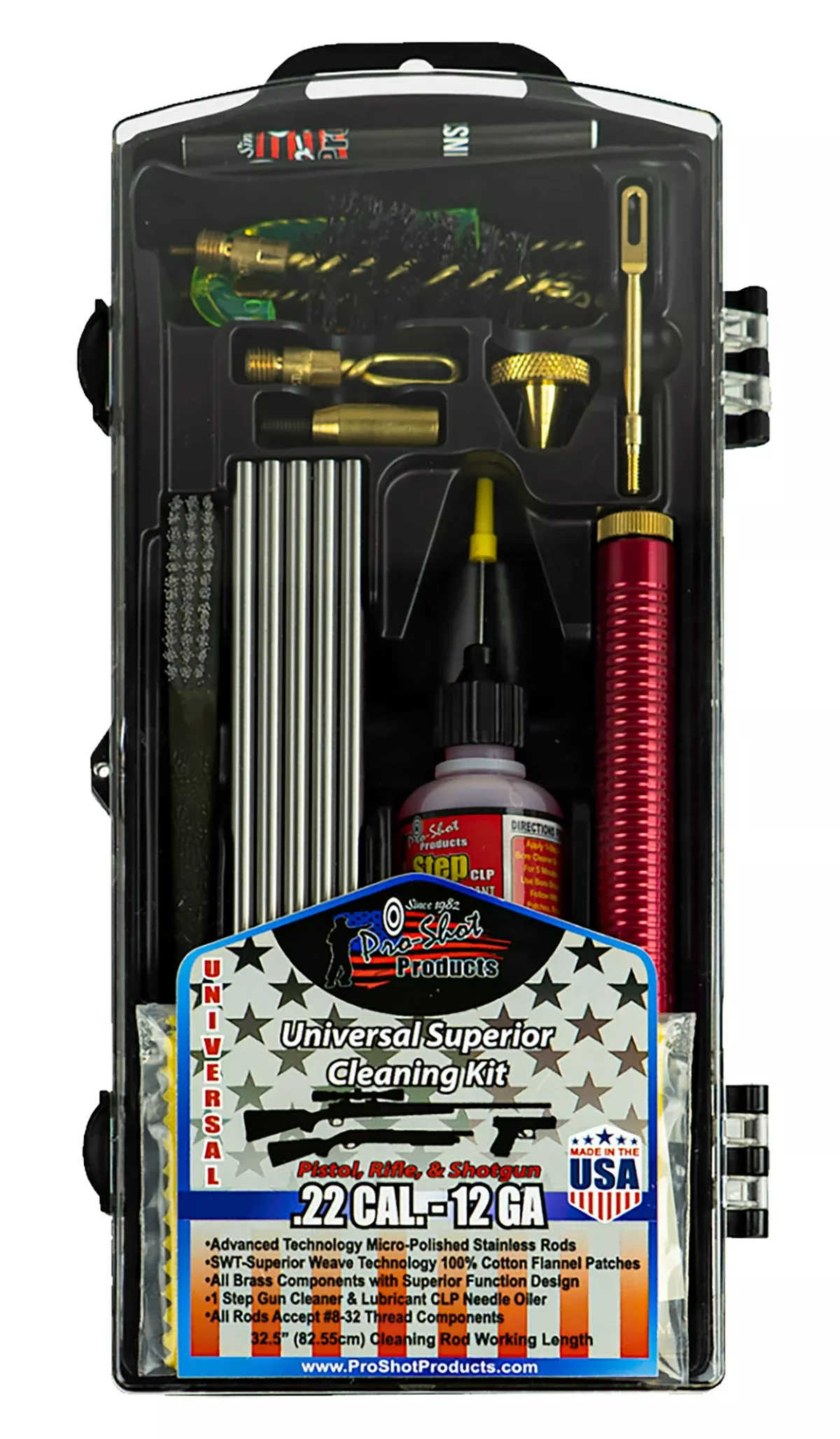 Pro-Shot PSUVKIT Universal Classic Box Kit Multi-Caliber Multi-Gauge/Yellow Plastic Case
