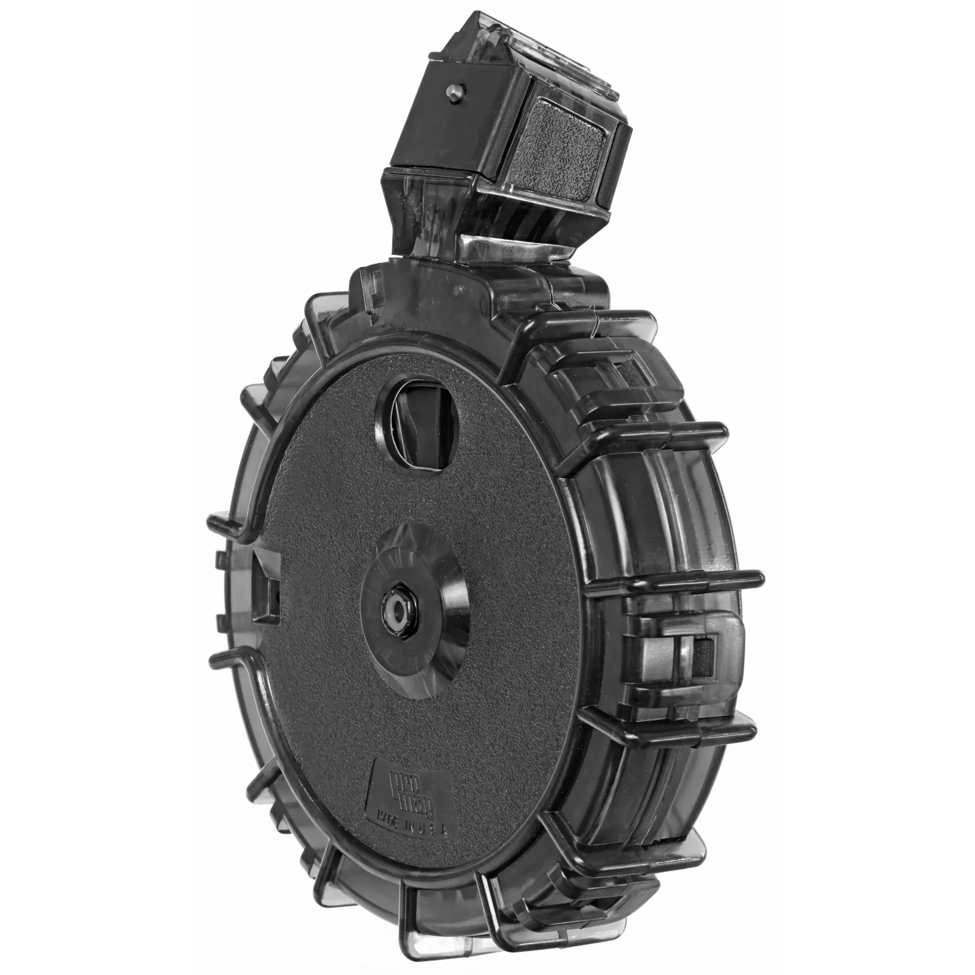 ProMag Ruger 10/22 .22 LR 55-Round Drum Magazine – Smoked Polymer