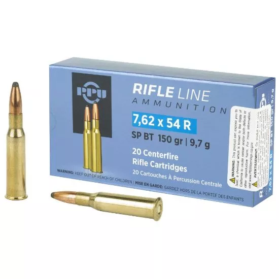 PRVI PARTIZAN 7.62X54R 150GR SP, 20RD BOX
