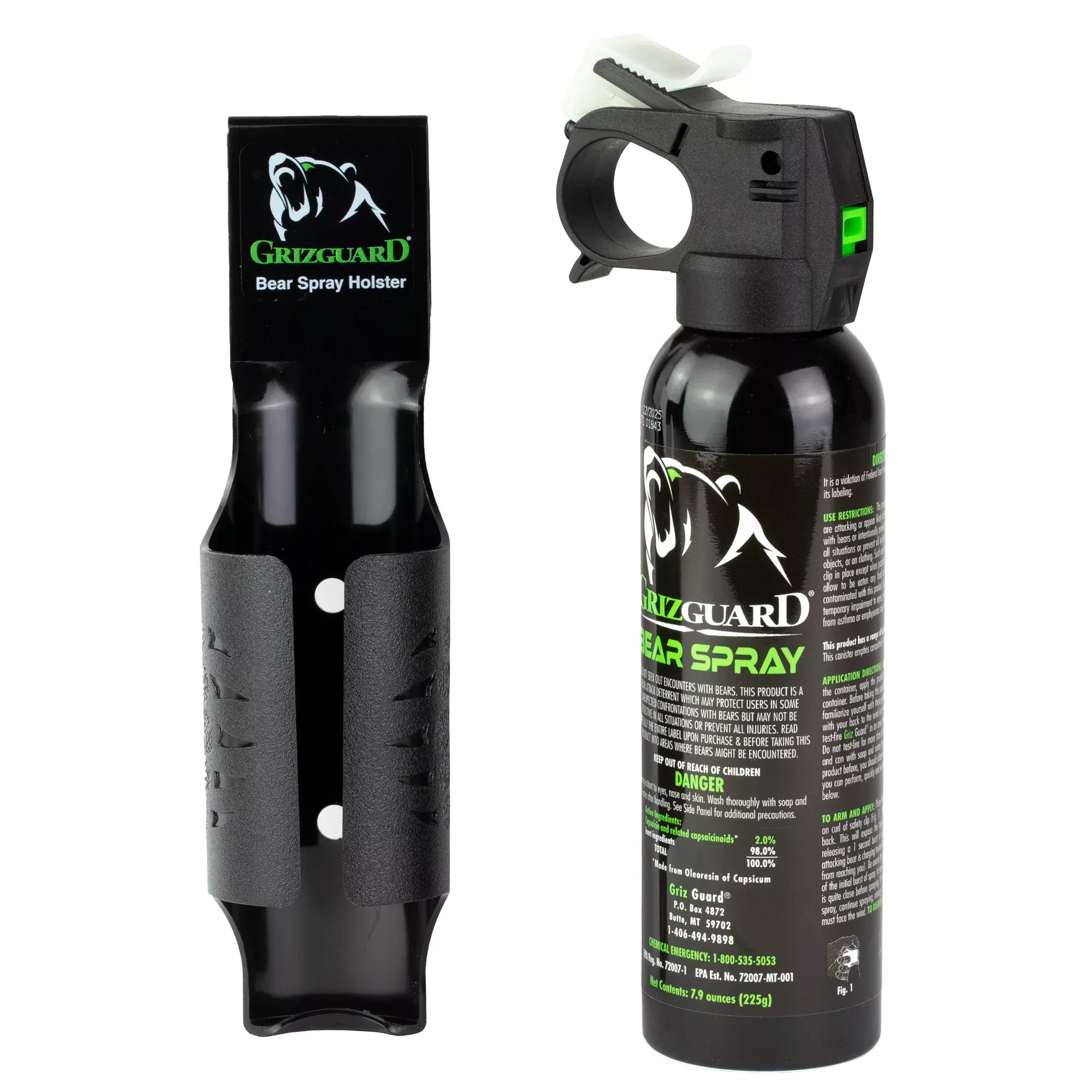 PS Products Griz Guard Bear Spray with Holster – 7.9oz