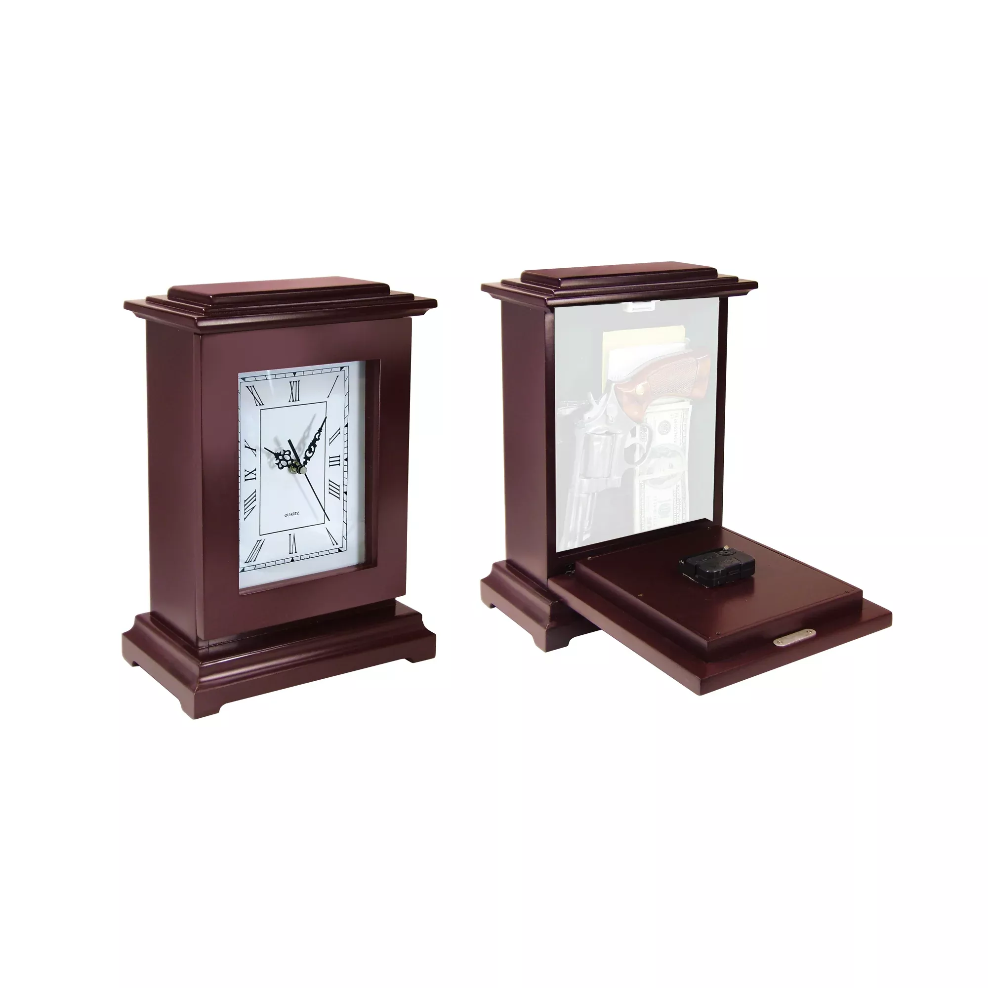 PS Products Rectangle Concealment Clock – Hidden Handgun Storage