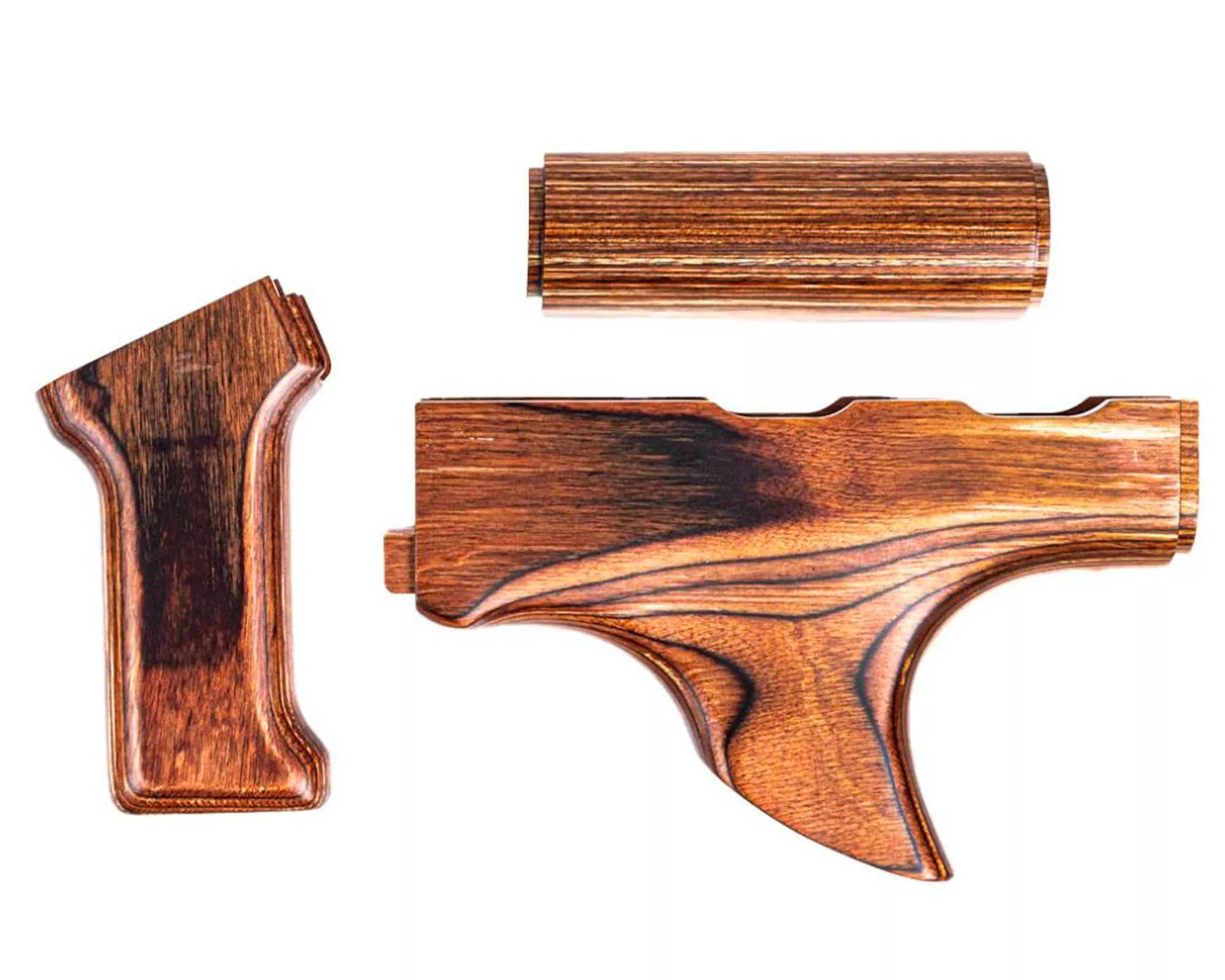 PSA AK-47 Nutmeg Furniture with Shark Fin Set w/o Stock