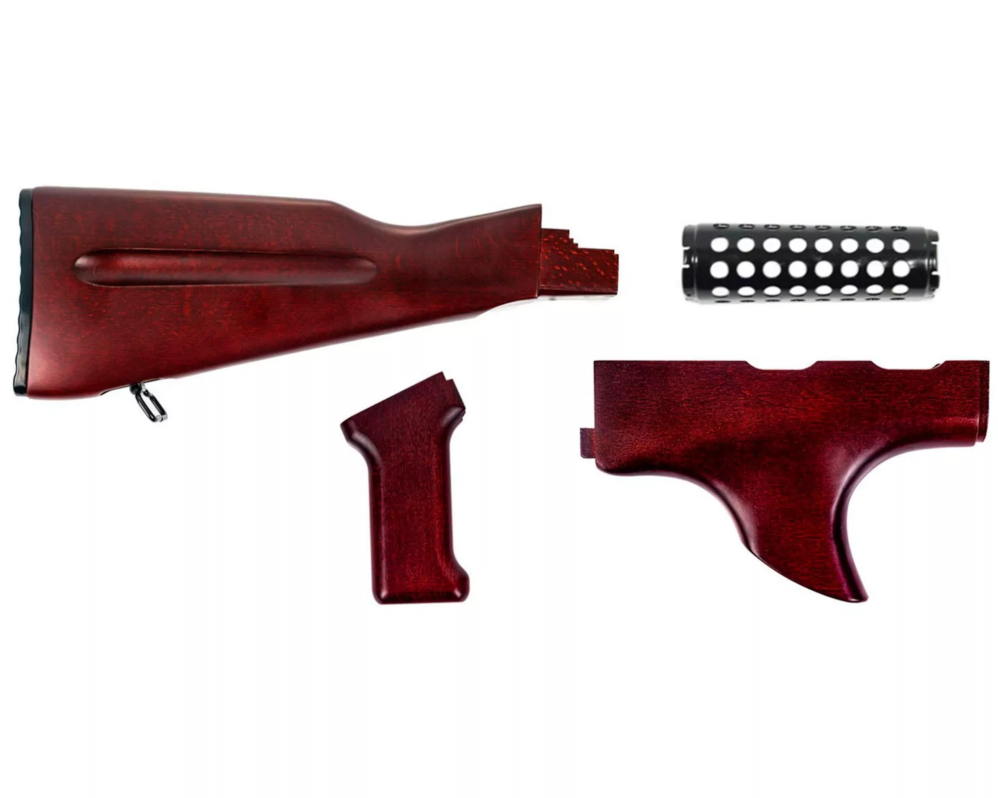 PSA AK-47 Redwood Furniture Set w/Shark Fin & Cheese Grater