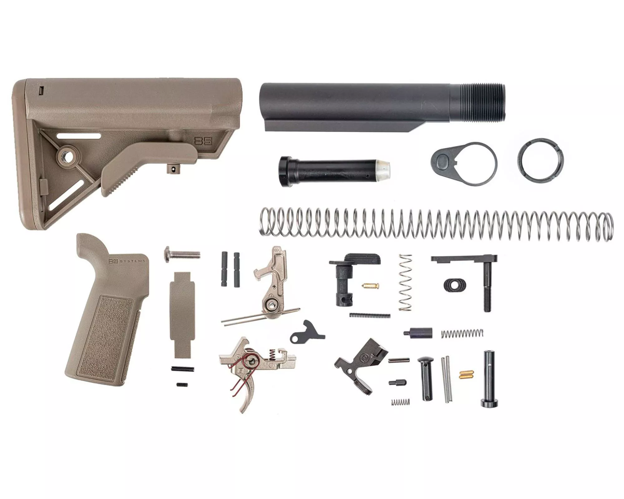 PSA B5 Two Stage Nickel Boron Trigger Lower Build Kit w/Bravo Stock