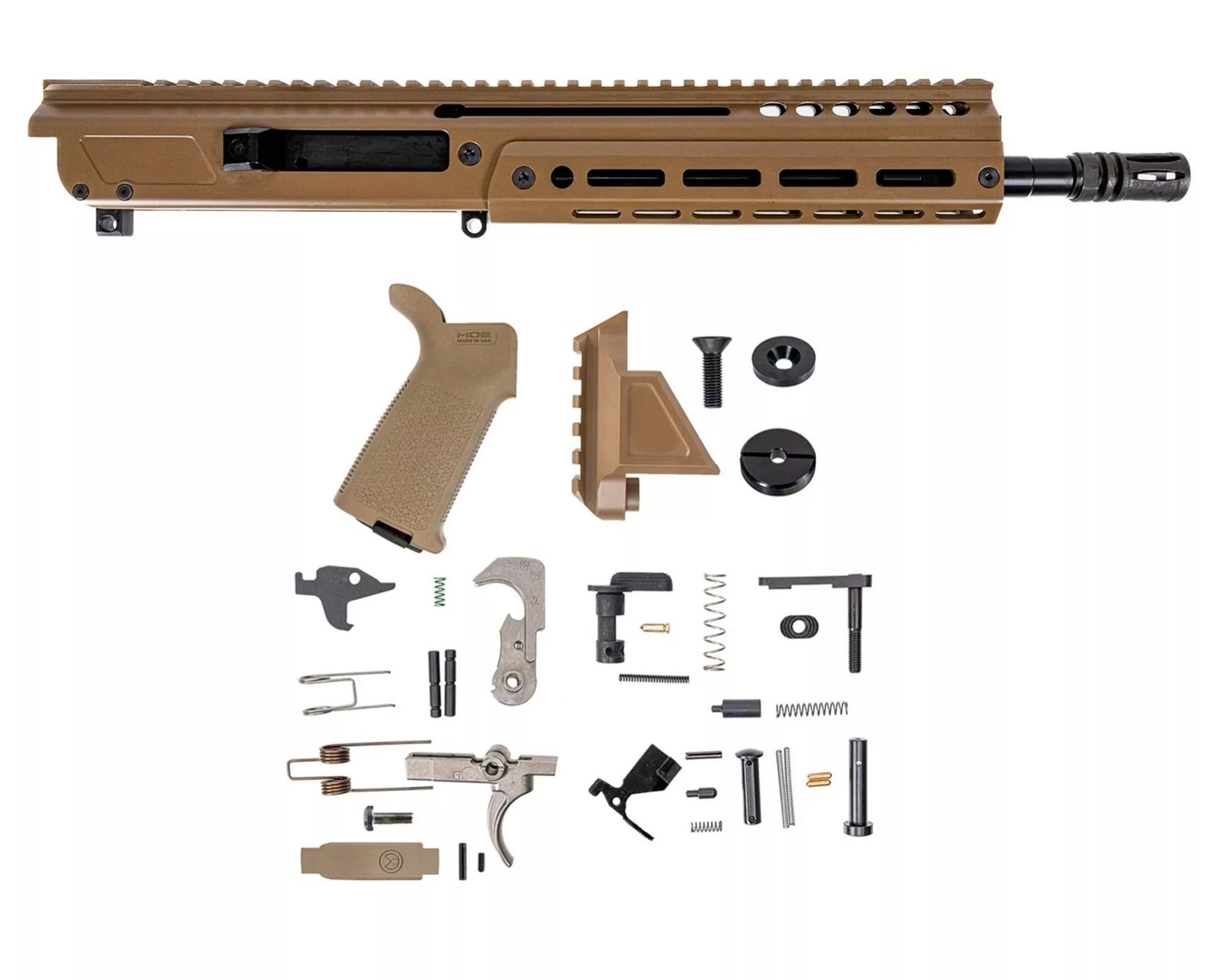 PSA JAKL 10.5" Upper 5.56NATO Nitride w/BCG and Lower Build Kit JAKL MOE EPT w/o Brace