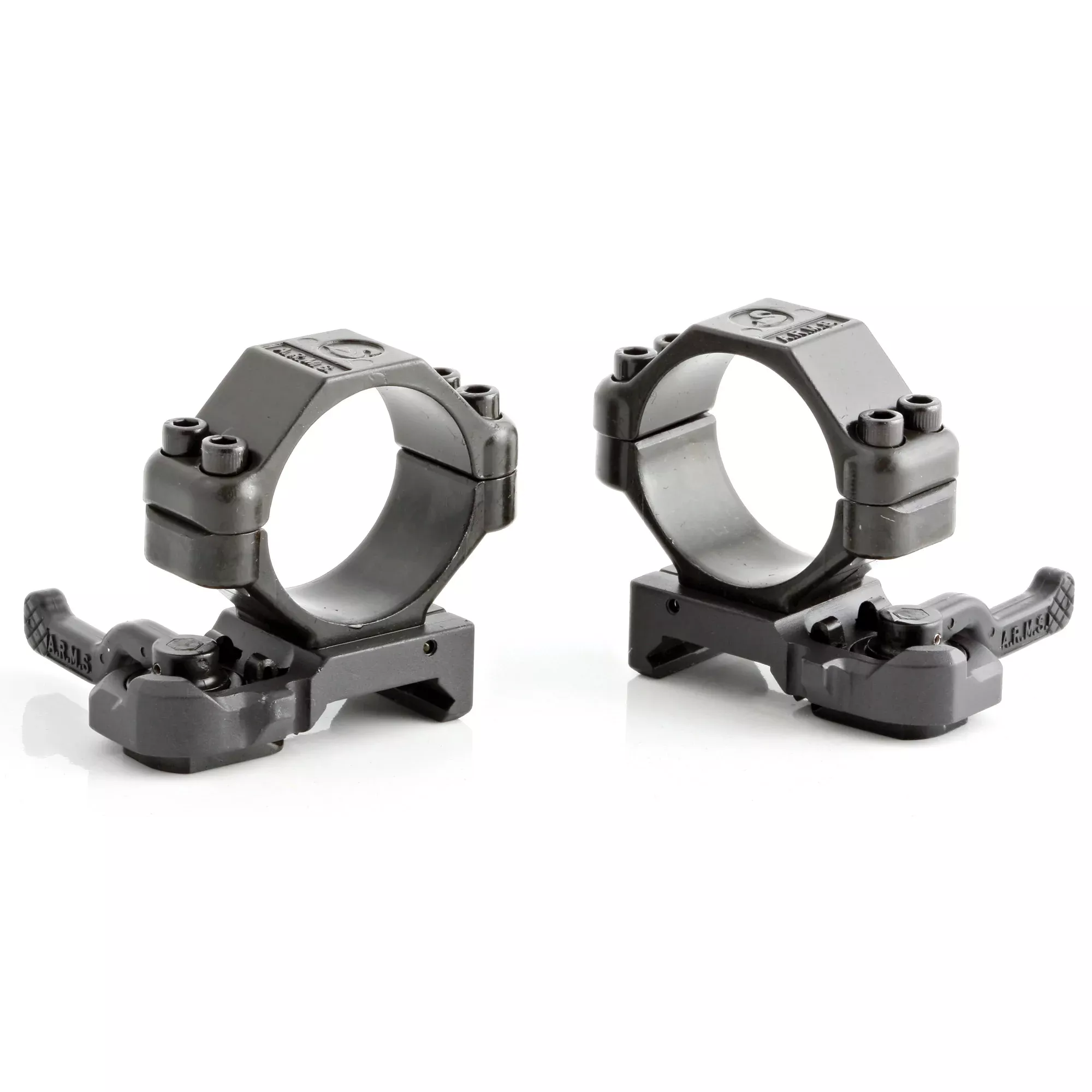 A.R.M.S., Inc. Throw Lever Rings 30mm Low – Quick-Detach Scope Mount