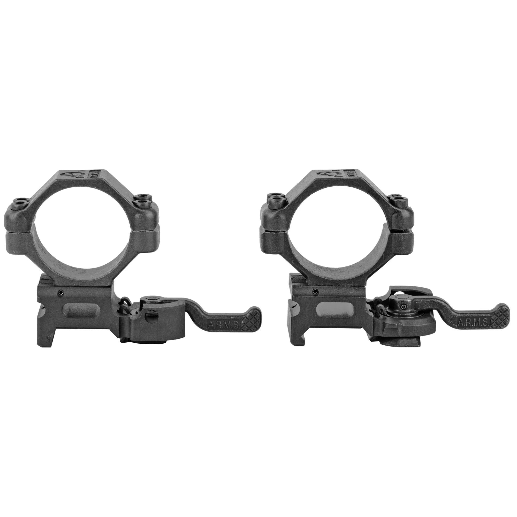 A.R.M.S., Inc. Throw Lever Rings 30mm Medium – Quick-Detach Scope Mount