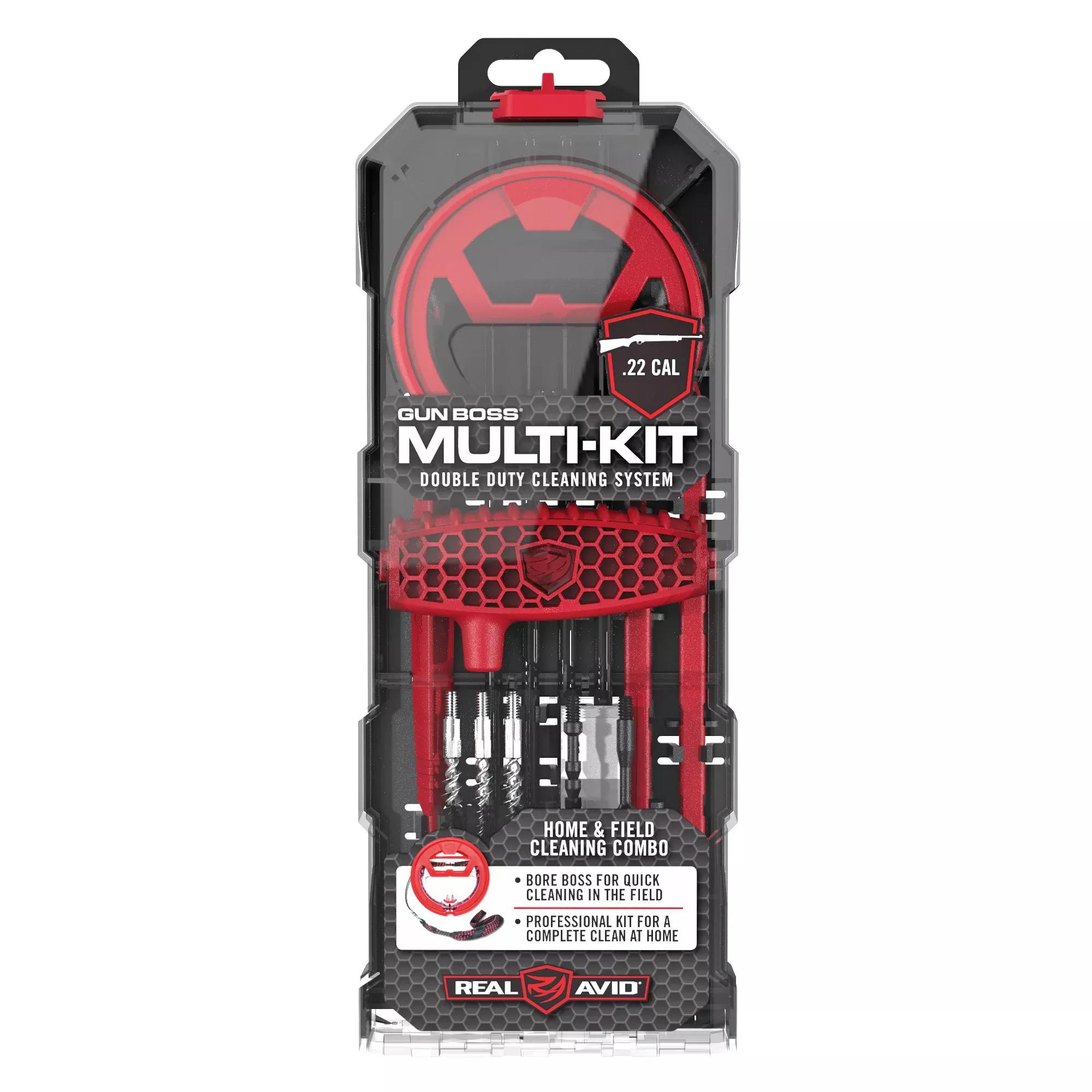 Real Avid Gun Boss Multi Kit .22 Cal – Portable Cleaning Kit