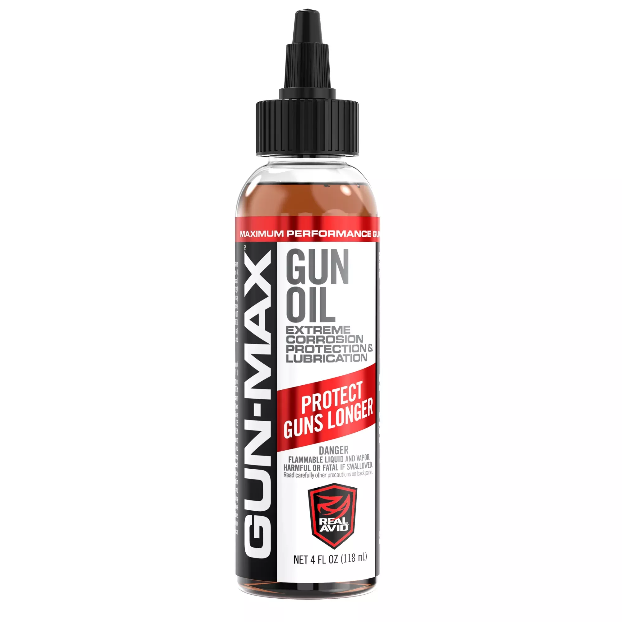 Real Avid Gun Max Gun Oil 4oz – Multi-Purpose Firearms Lubricant