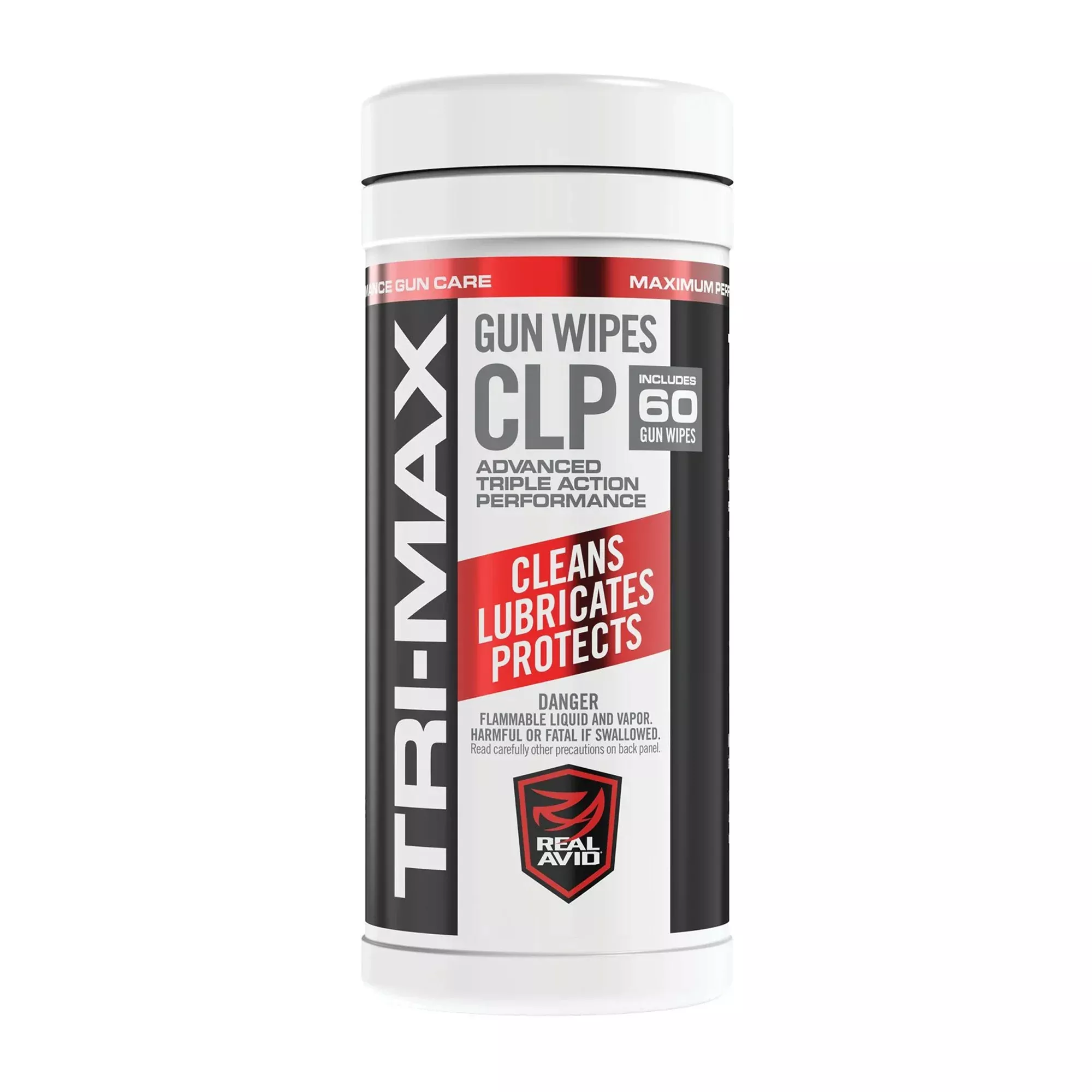 Real Avid Tri Max CLP Gun Wipes 60ct – Universal