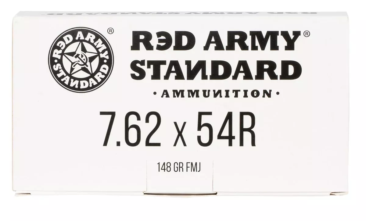 Red Army Standard AM3093 Rifle7.62x54mmR 148 gr Full Metal Jacket 20 Bx/50 Cs