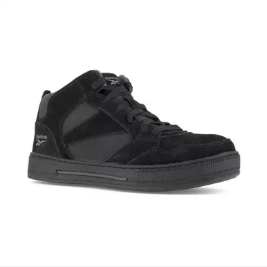 Reebok RB1735 Men's Dayod Skateboard Work High-Top Shoes, Black