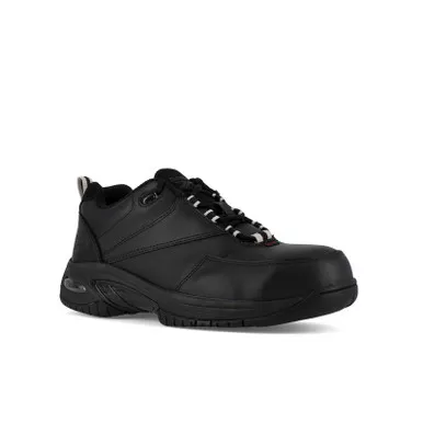 Reebok RB4177 Men's Tyak Athletic Work Shoes with Composite Toe, Black