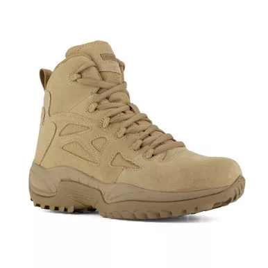 Reebok RB8695 Men's Rapid Response RB 6" Stealth Boots with Side Zipper, Desert Tan