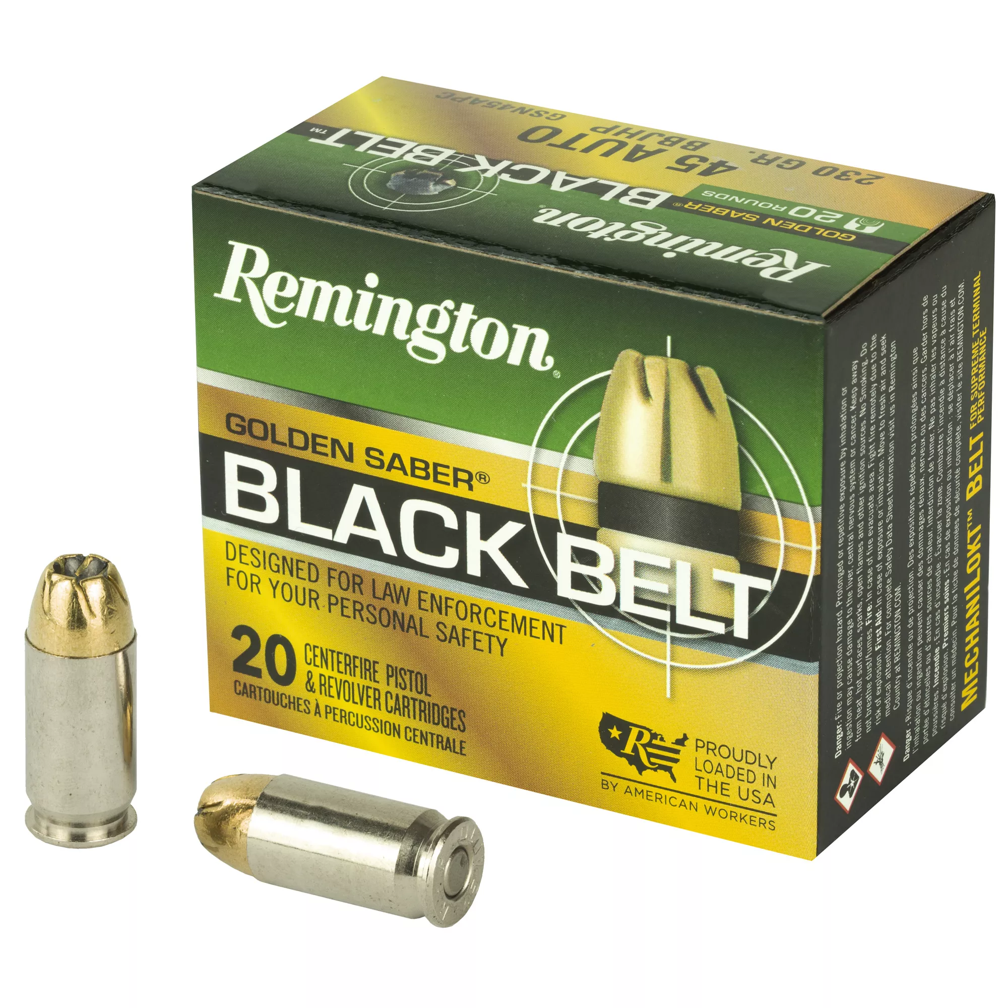 Rem Gs Black Belt 45acp 230gr 20/500