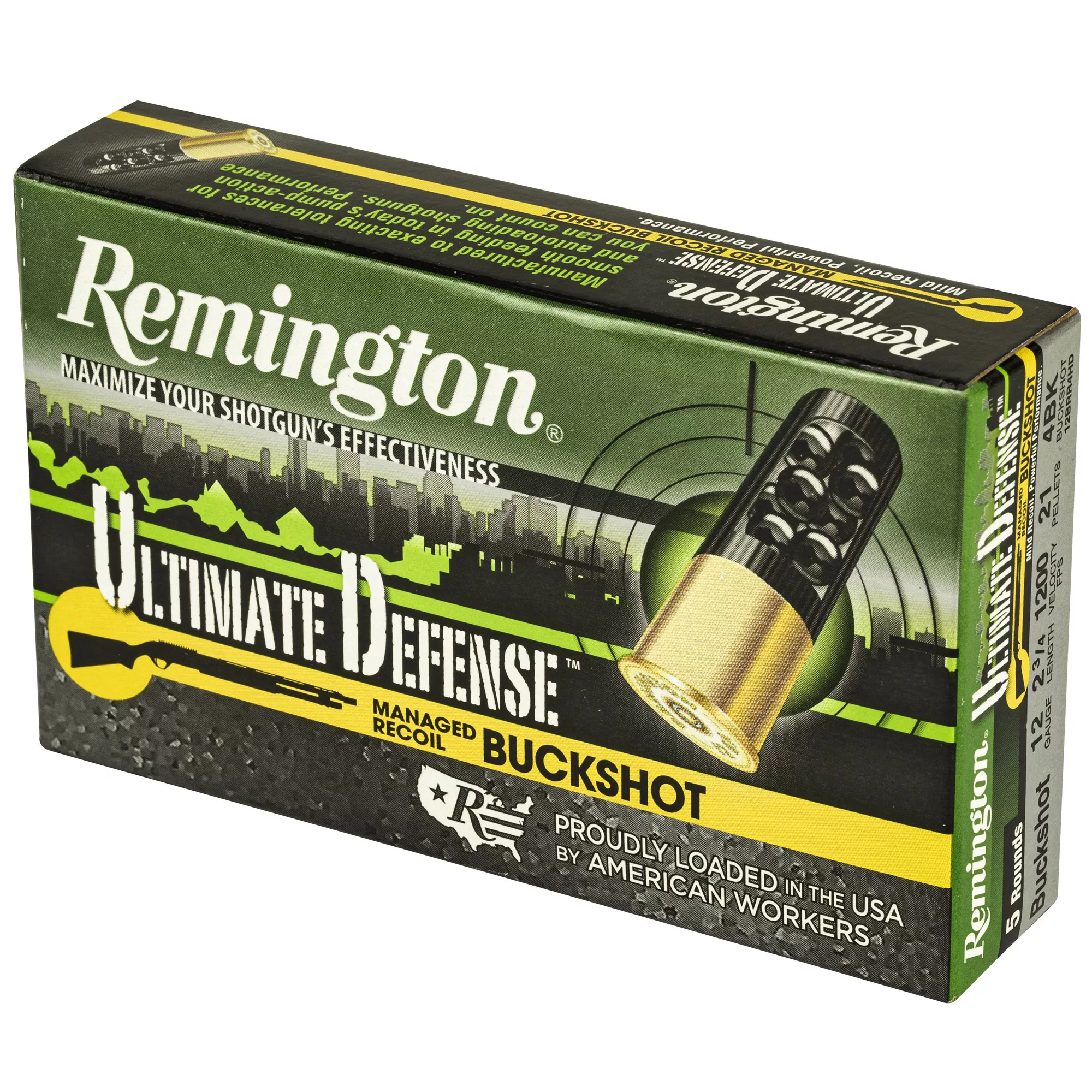 Rem Ult Def 12ga 2.75" 4 Buck 5/100