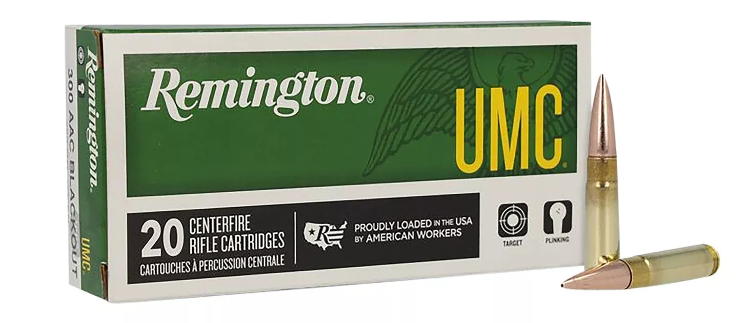Remington Ammunition 26854 UMC300Blackout 150gr Full Metal Jacket 20 Per Box/10 Case