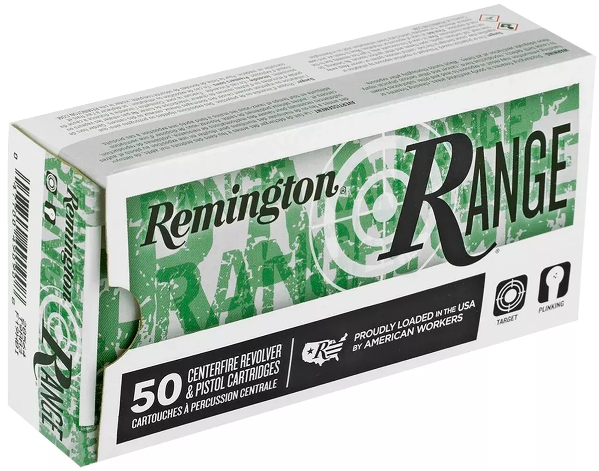 Remington Ammunition 28564 Range9mm Luger 115 gr 1145 fps Full Metal Jacket (FMJ) 50 Bx/10 Cs