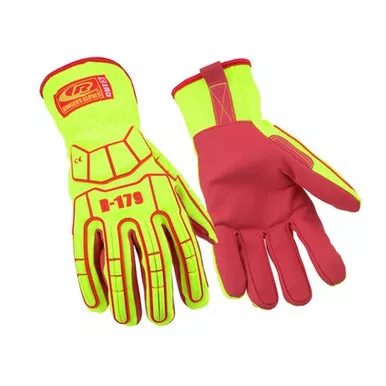 Ringers Gloves R179 Medium-Duty TPR Impact Gloves with Cut-Resistant Dual-Layer Synthetic Leather Palm