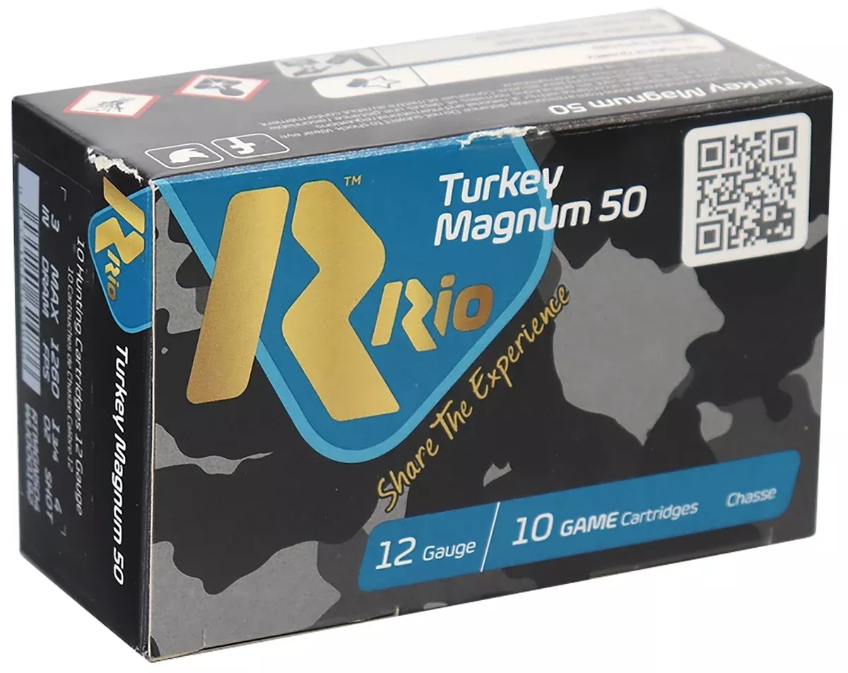 Rio Ammunition RTMGN505 Royal Turkey12 Gauge 1 3/4 oz 5 Shot 10 Per Box/ 25 Case