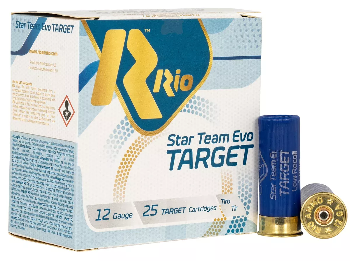 Rio Ammunition STT32LR8 Team Target12Gauge 2.75" 1 1/8oz 8Shot 25 Per Box/10 Case