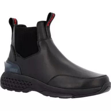 Rocky RKD0115 Code Red Station Slip-on 6" Work Boots, Black