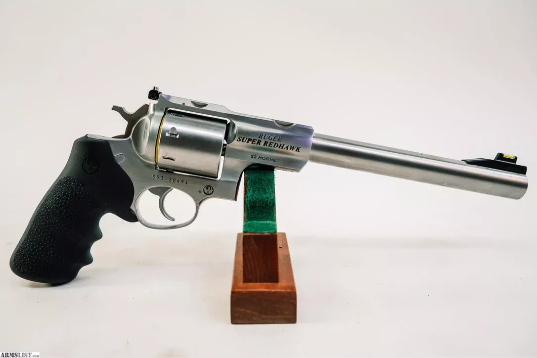 Ruger 5526 Super Redhawk 22 Hornet 8rd 9.50″ Satin Stainless Steel Barrel from THE LITTLE SPORTSMAN SHOP LLC near NORTHUMBERLAND, Pennsylvania, USA